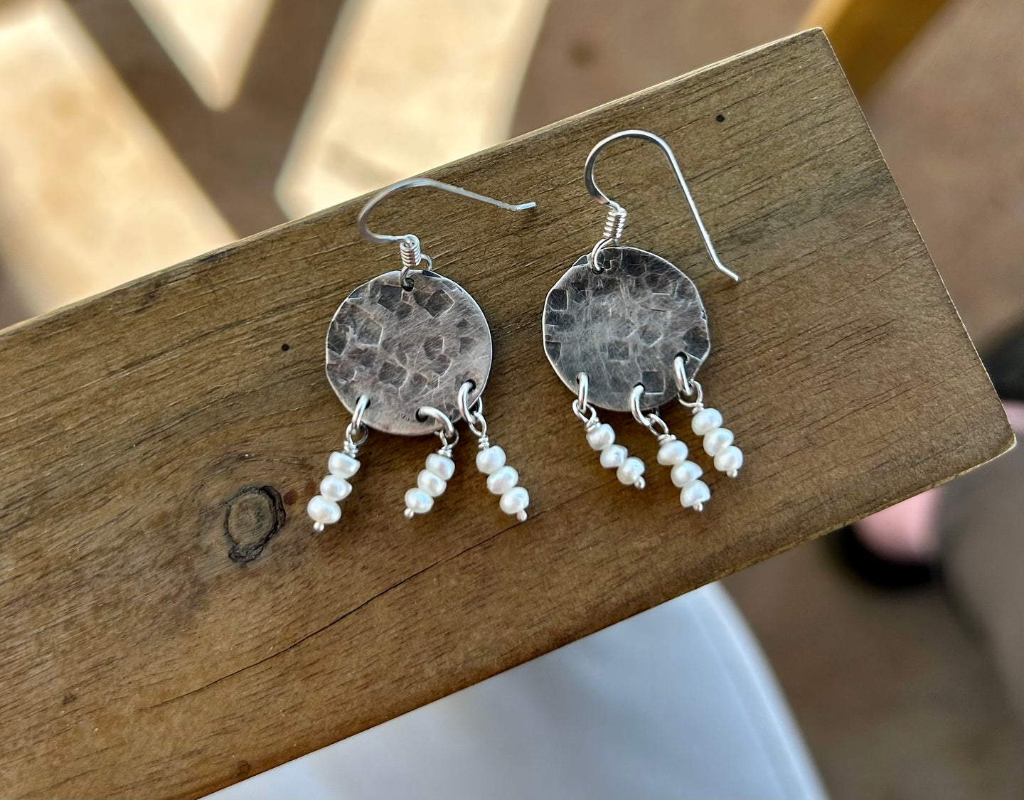 Prairie Dreams – Sterling Silver & Pearl Earrings